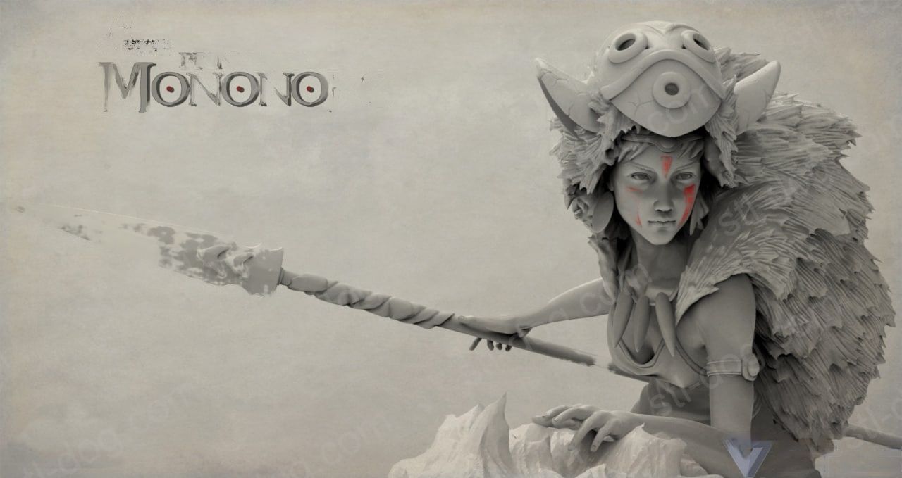 宫崎骏 幽灵公主 (Princess Mononoke) 3D打印图纸